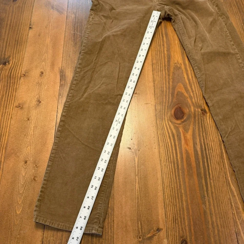 J. Crew 770 Straight Fit Corduroy Pants Men's 32x32 Brown Fine Wale 5-Pocket